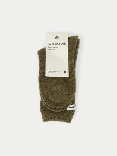 Frank And Oak The Seawool® Socks in Dark Olive Best Buy