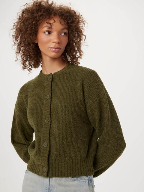 Frank And Oak The Seawool® Sweater Cardigan in Dark Olive New Arrival