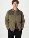 Frank And Oak The Skyline Collared Jacket in Green Same Day Delivery