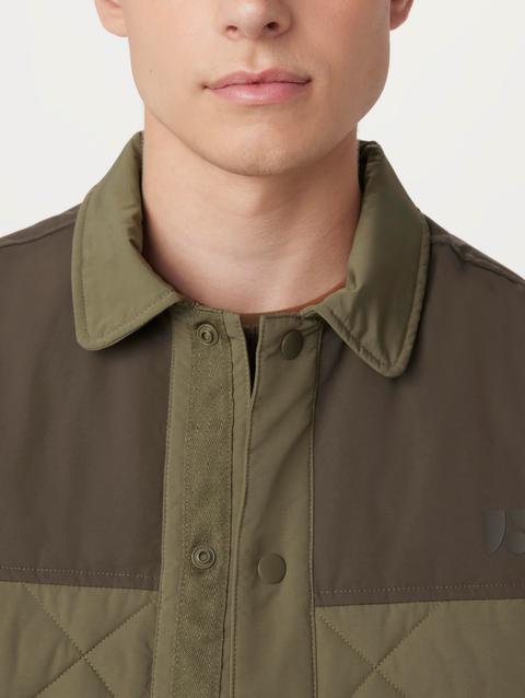 Frank And Oak The Skyline Collared Jacket in Green Same Day Delivery