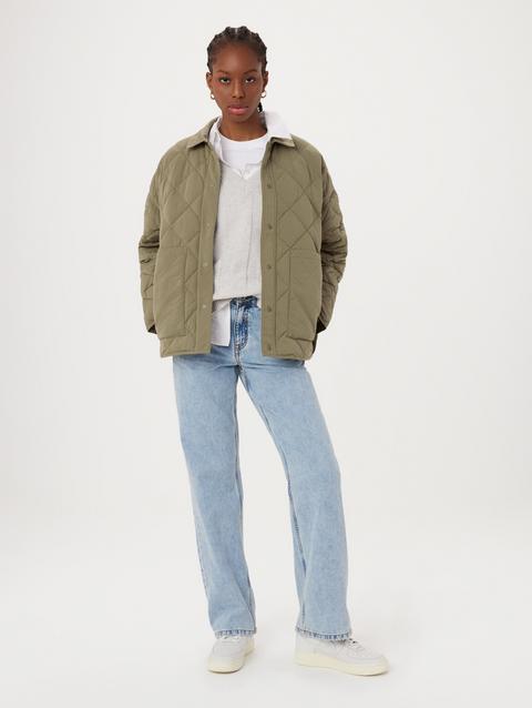 Frank And Oak The Skyline Loose Overshirt in Khaki High Quality