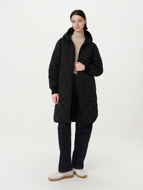 Frank And Oak The Skyline Maxi Hooded Coat in Black Best Seller