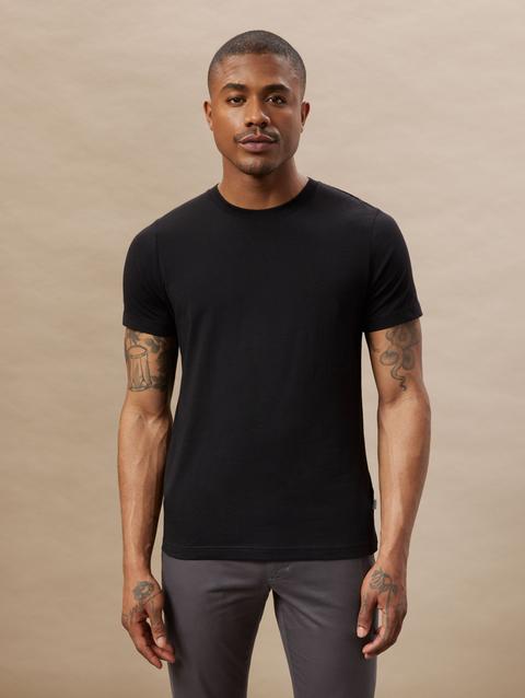 Frank And Oak The Slim Fit Essential T-Shirt in Black For Sale