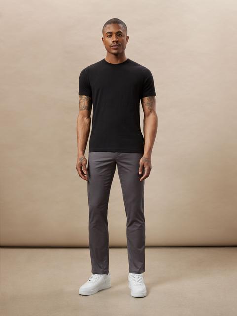 Frank And Oak The Slim Fit Essential T-Shirt in Black For Sale