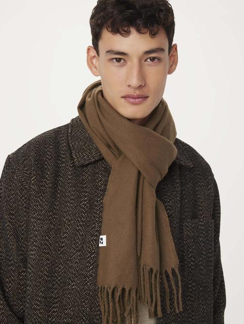 Frank And Oak The Solid Scarf in Medium Brown Best Buy