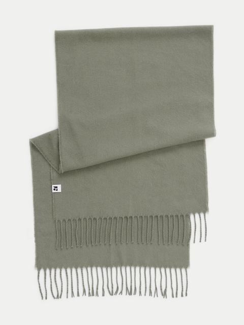 Frank And Oak The Solid Scarf in Vetiver Green Best Buy