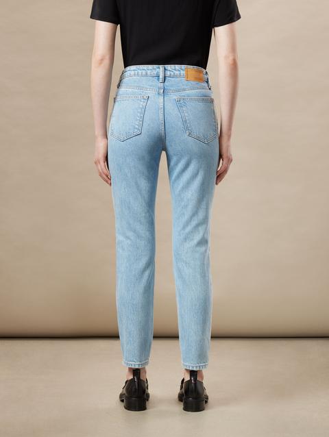 Frank And Oak The Stevie Tapered Jean in Light Wash Free shipping