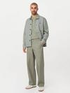 Frank And Oak The Theo Baggy Ripstop Pant in Vetiver Green On Sale