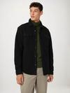 Frank And Oak The Tundra Polar Fleece Overshirt in Black Best Buy