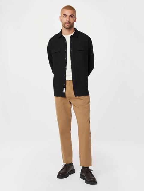 Frank And Oak The Waffle Knit Shirt in Black High Quality