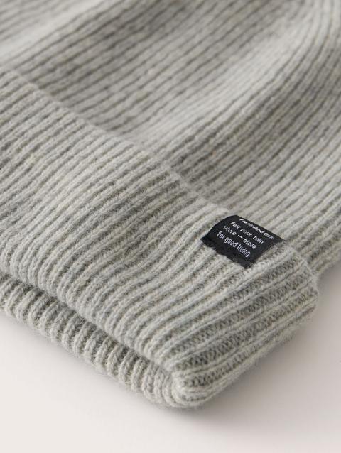 Frank And Oak The Yak Wool Beanie in Light Grey For Sale