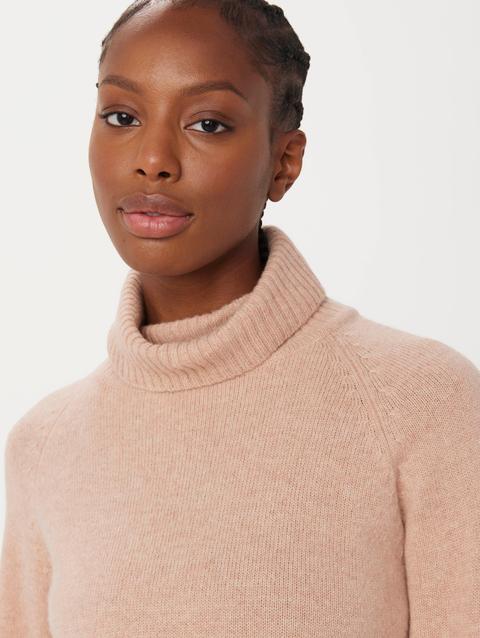 Frank And Oak The Yak Wool Turtleneck in Blush Pink Free shipping