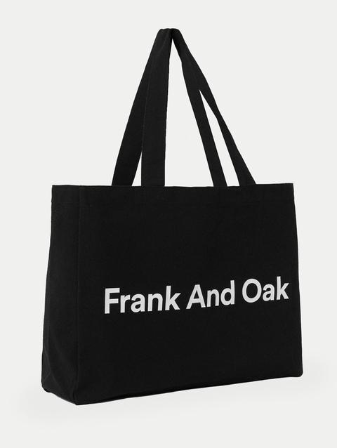 The Large Frank And Oak Tote Bag in Black High Quality