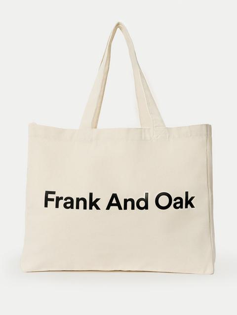 The Large Frank And Oak Tote Bag in Natural Light Best Price